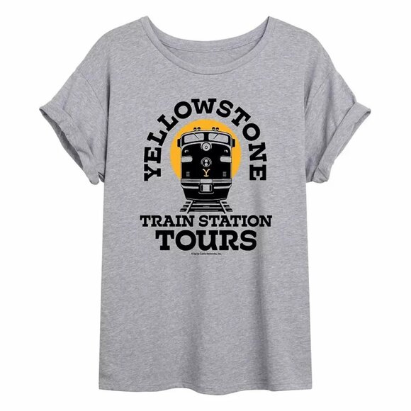 Yellowstone Train Station T Shirt Size S - Picture 1 of 4